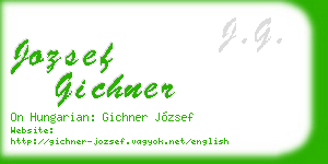 jozsef gichner business card